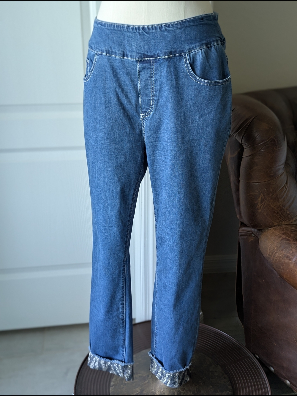 Ethyl Pull-On Jeans - Comfortable Stretch Waist